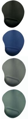 Коврик для мыши гелевый, синий,  230 х 205 х 25 мм, BURO