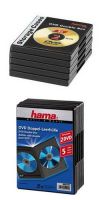 Коробки для двух DVD дисков (5 шт. в упаковке), черные, Hama