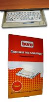 (KB002W)   Подставка для клавиатуры BURO, подстольная, универсальная, цвет серый, (540 х 330 х 35 мм)