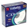 CD-R Verbatim  700МБ, 80 мин., 52x, 10шт., Slim Case, DL, записываемый компакт-диск