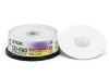 CD-R TDK        700МБ, 80 мин., 48x-52x, 25шт., Cake Box, Printable, (CD-R80PWWCBA25-V), записываемый компакт-диск