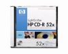 (LCRE00023SV2) CD-R HP  700МБ, 80 мин., 52x, 1шт., Slimcase, LS,  записываемый компакт-диск