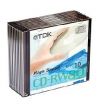 CD-RW TDK        700МБ, 80 мин., 4-12x, 10шт. Slim Case, (CD-RW700HSCA10-L), перезаписываемый компакт-диск