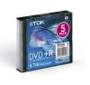 DVD+R TDK        4.7ГБ, 16x, 5шт., Slim Case, (DVD+R47SCED5), записываемый DVD диск