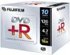 DVD+R Fujifilm     4.7ГБ, 16x, 10шт., Jewel Case, (47590), записываемый DVD диск