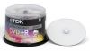 DVD+R TDK        4.7ГБ, 16x, 50шт., Cake Box, Printable, (DVD+R47PWCBED50), записываемый DVD диск