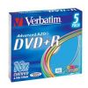 DVD+R Verbatim  4.7ГБ, 16x, 5шт., Slim Case Color, (43556), записываемый DVD диск