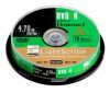DVD-R Intenso    4.7ГБ, 16x, 10шт., Cake Box, LigthScribe, (4701152), записываемый DVD диск