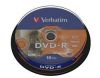 DVD-R Verbatim  4.7ГБ, 16x, 10шт., Cake Box, LightScribe, (43643), записываемый DVD диск