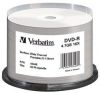 DVD-R Verbatim  4.7ГБ, 16x, 50шт., Cake Box, (43448), Thermal Printable, записываемый DVD диск