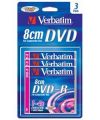 miniDVD-R Verbatim  1.4ГБ, 4x, 3шт., Slim Jewel Case, (43592), блистер, записываемый DVD диск