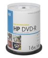 (DME00029WIP)  DVD-R HP    4.7ГБ, 16x,100шт., Spindle, Printable, записываемый DVD диск