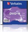 DVD-R Verbatim  4.7ГБ, 16x, 10шт., Slim Case, (43655), записываемый DVD диск