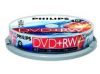 DVD+RW Philips     4.7ГБ, 4x, 10шт., Cake Box, перезаписываемый DVD диск