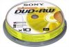 DVD+RW Sony        4.7ГБ, 4x, 10шт., Cake Box, (10DPW120ASP), перезаписываемый DVD диск