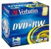 DVD+RW Verbatim  4.7ГБ, 4x, 10шт., Jewel Case, SERL, Silver, (43246), перезаписываемый DVD диск