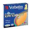 DVD+RW Verbatim  4.7ГБ, 4x, 5шт., Slim Case, Color, SERL, (43297), перезаписываемый DVD диск