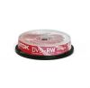 DVD-RW TDK        4.7ГБ, 4x, 10шт., Cake Box, (DVD-RW47CBNC10-W), перезаписываемый DVD диск