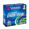 DVD-RW Verbatim  4.7ГБ, 6x, 5шт., Jewel Case, (43525), перезаписываемый DVD диск
