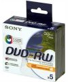 miniDVD-RW Sony       1.4ГБ, 30мин., 5шт., Slim Case, Printable, (5DMW30AP2), перезаписываемый DVD диск