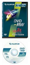 DVD-RW Fujifilm     4.7ГБ, 2x, 5шт., Video Box, (46830), перезаписываемый DVD диск