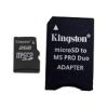 (SDC/2GB-MSADPRR) Карта памяти Кингстон, стандарт microSD (T-Flash), 2ГБ (для мобильных телефонов) + адаптер MemoryStick PRO DUO