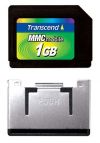 (TS1GRMMC4) Карта памяти Трансенд, стандарт RS MMC Mobile DV, 1ГБ (для мобильных телефонов)