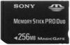 (MSXM256SX) Карта памяти Сони, стандарт Memory Stick Pro Duo, 256МБ, + адаптер на Memory Stick Pro