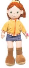 Игрушка Кукла девочка шатенка в зимней одежде 65 см