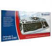 Проводная мультимедийная клавиатура Defender S Luna KM-2080 Silver Ergo