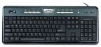 Клавиатура Genius SlimStar 310 U+P, тонкая, Multimedia, 14 горячих клавиш, с антибактериальным покрытием, влагоустойчивая, черная
