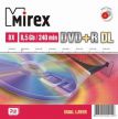 DVD+R Dual Layer Mirex 8.5Gb/240 8x (CakeBox 10шт) 0