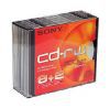 CD-RW Sony       700МБ, 80 мин., 4-10x, 10шт., Slim Case, (10CDRW700HSSLD), перезаписываемый компакт-диск