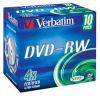 DVD-RW Verbatim  4.7, 4x, 10., Jewel Case, (43486),  DVD 