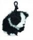 Игрушка Брелок собачка черно-белая